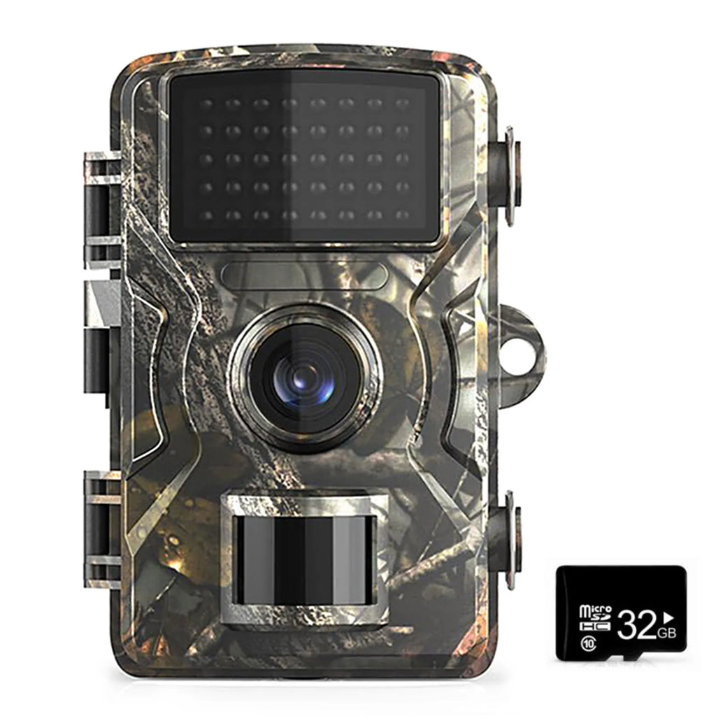 IP66 waterproof camera in camouflage for field animal detection with 4K resolution