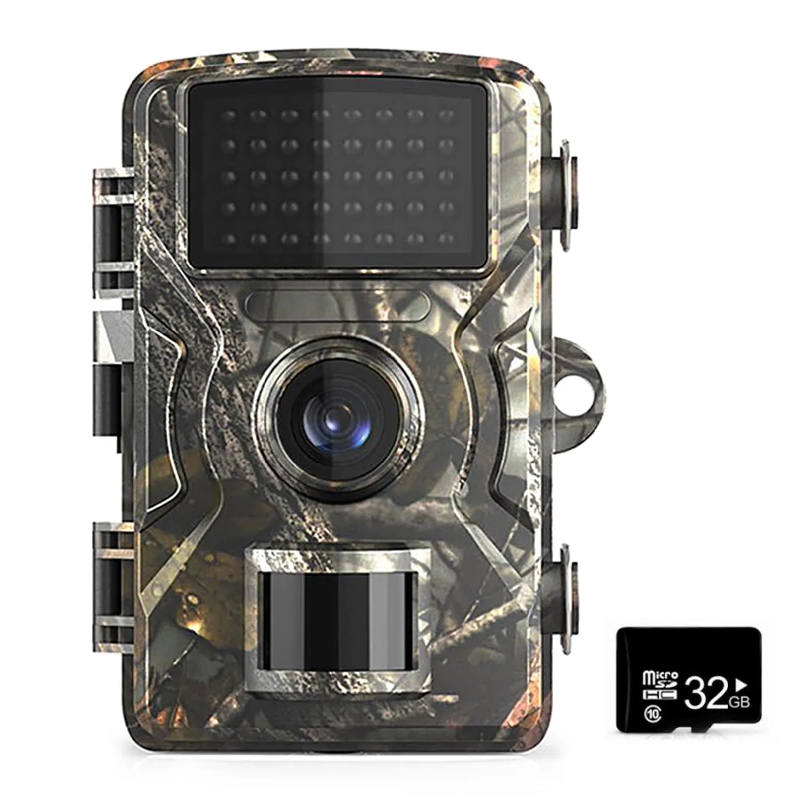IP66 waterproof camera in camouflage for field animal detection with 4K resolution