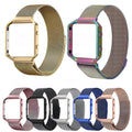 23mm Milanese mesh stainless steel replacement wristband for Fitbit Blaze watch in silver