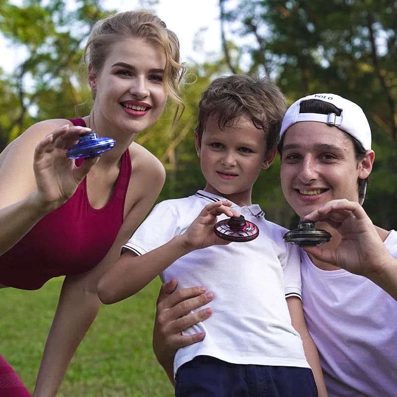 Rotating Flying Gyro Aircraft Induction Drone Toy for Youth Aged 15-35, Manual Control, Electric, Multifunctional, Blue, 4x8cm, Plastic, Choice of 1/2/4 Pieces
