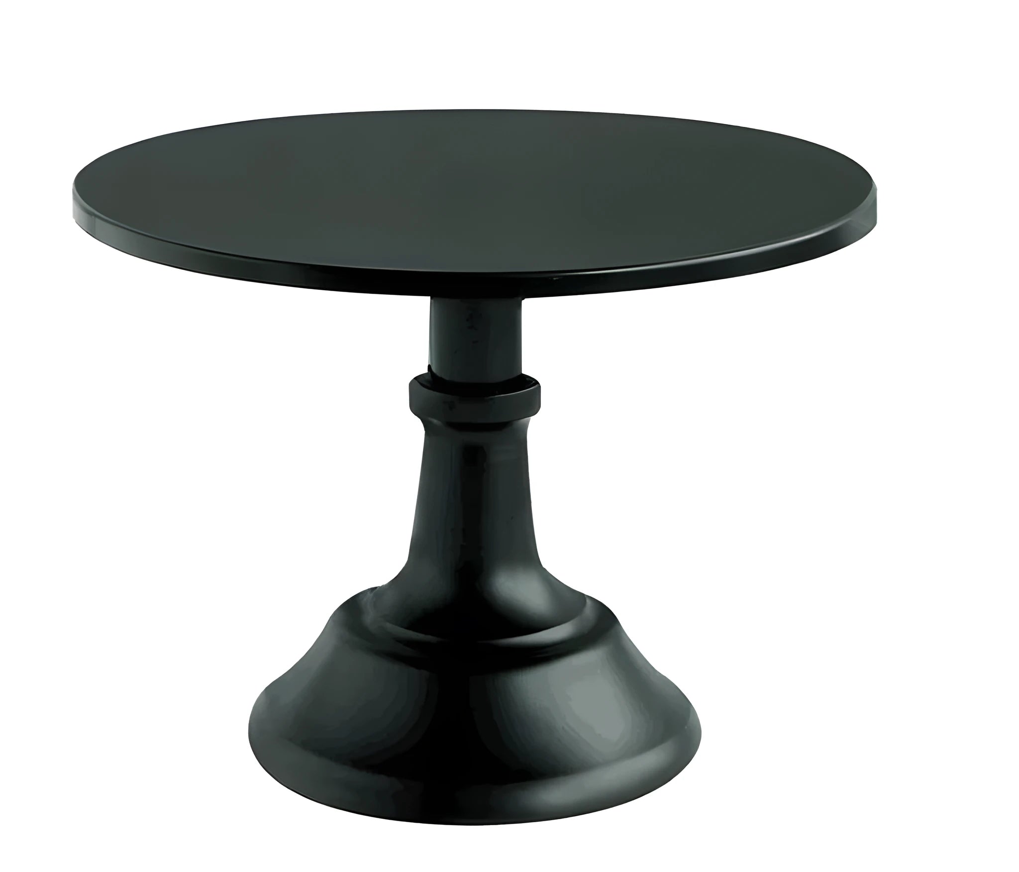 Tiered 10-inch dessert tray in chosen colour on a table with cakes displayed