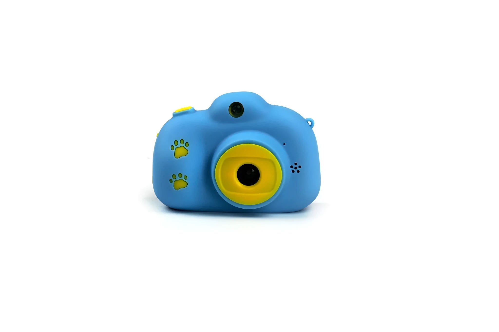 Pink and blue children's cat-shaped digital camera with selfie function