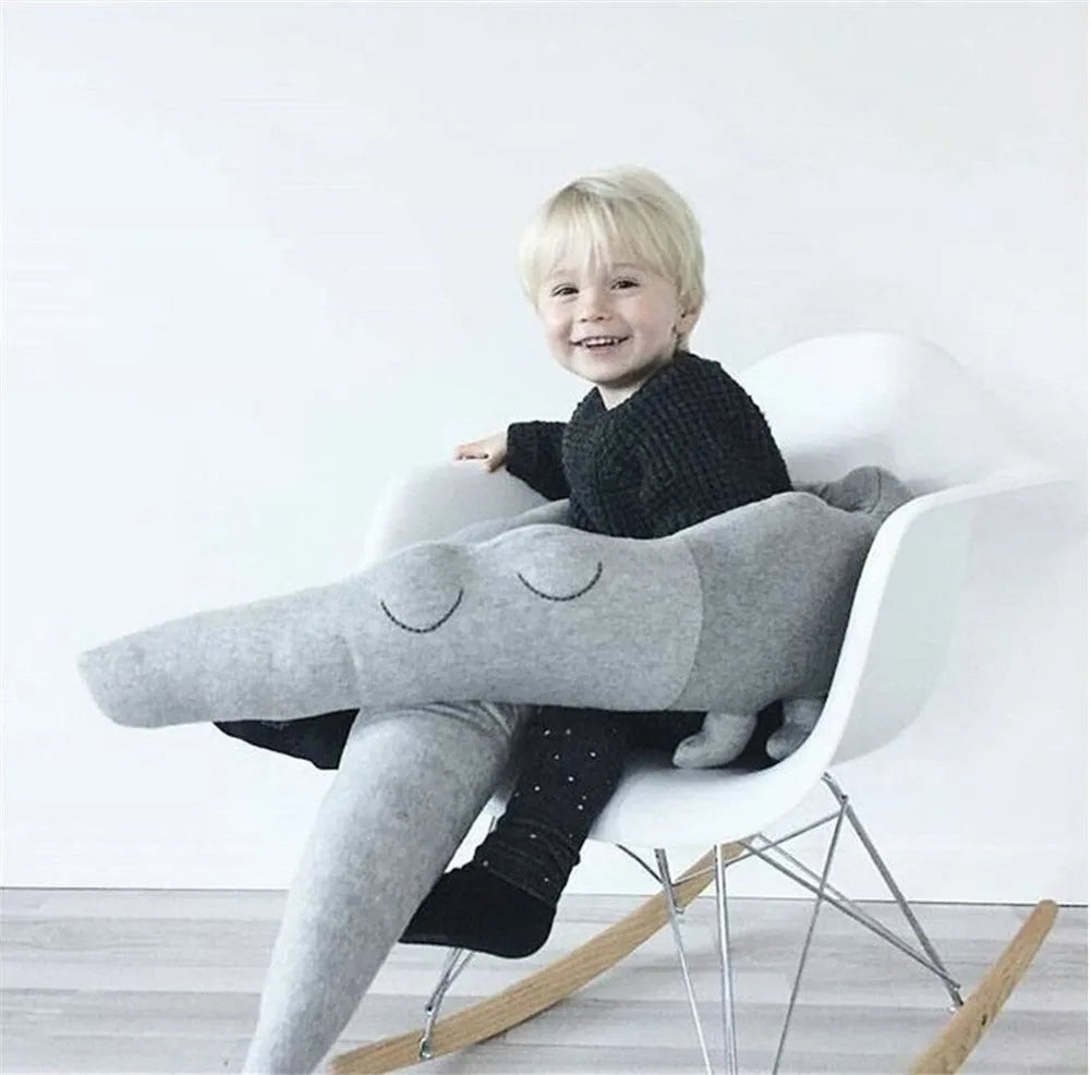 baby crib bumper cotton 185cm gray cartoon design infant cradle protection