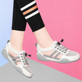 Women's leather casual sandals with cross straps and waterproof platform in white