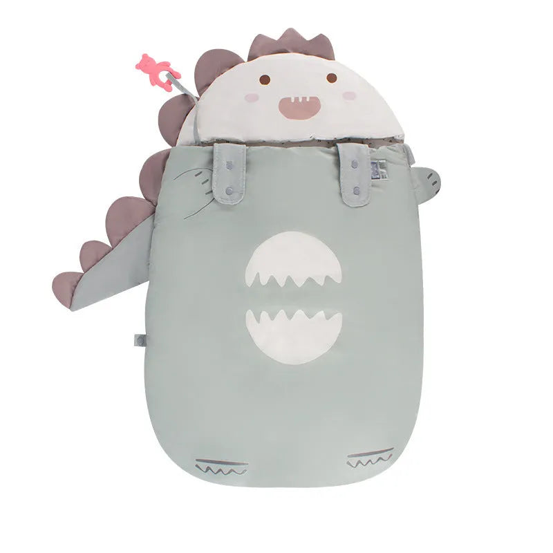 Baby anti-shock cotton sleeping bag in green for stroller use 57x86cm