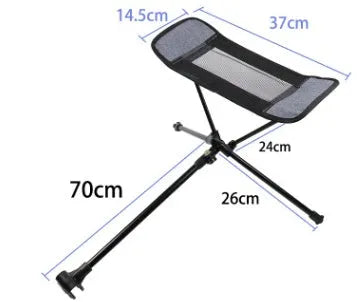 Portable folding camping chair with aluminium alloy frame, oxford cloth, nylon mesh back, and storage bag