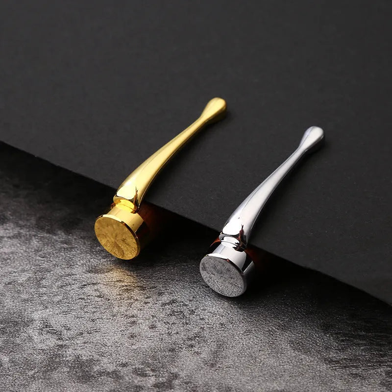 Wooden metal ballpoint pen with rosewood barrel on white background