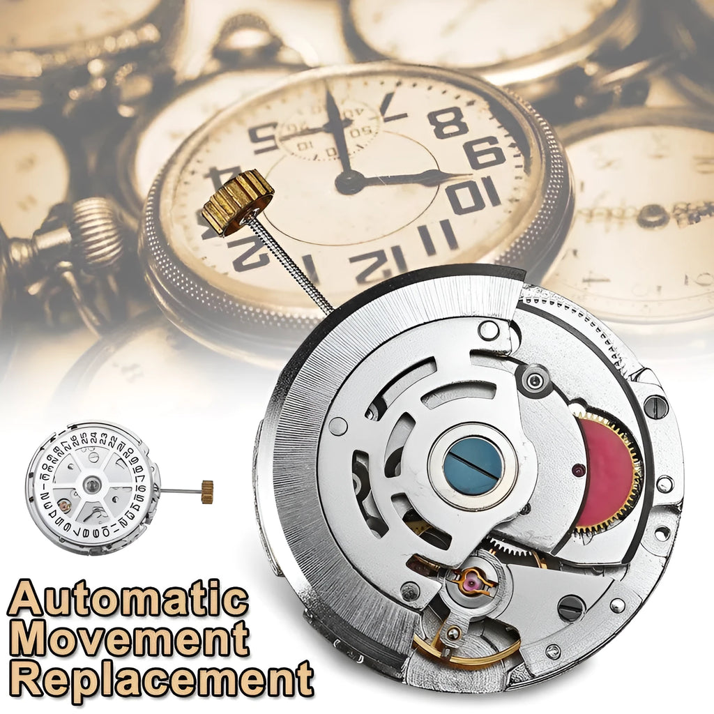 8215 automatic watch movement replacement stainless steel 25mm diameter