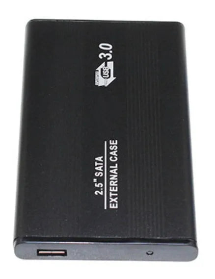 Black metal USB 3.0 hard disk enclosure for 2.5 inch SATA HDD or SSD