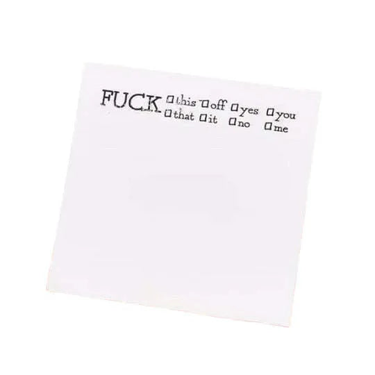 75x75mm square sticky note pad with adhesive backing on various cover colours