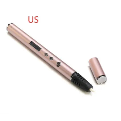 3D printing pen fountain pen DIY educational toy with adjustable speed and FDM technology in black colour