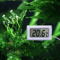 Electronic liquid crystal aquarium thermometer with black or white casing and 1m to 5m cord options