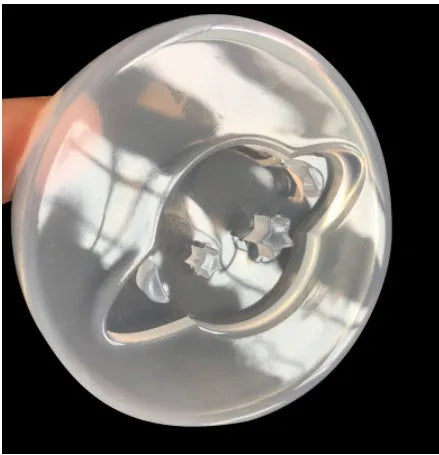 Silicone Full Mirror Planet epoxy resin mould measuring 6.5 cm in diameter.