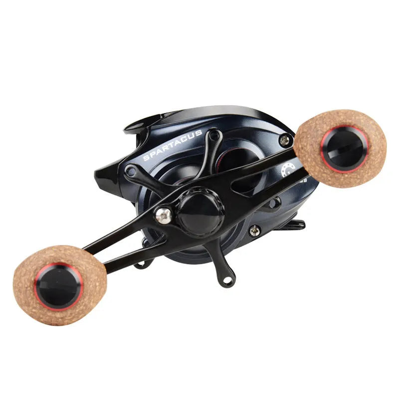 Kastking black baitcasting reel with double brake system, 11+1 bearings, 6.3:1 gear ratio