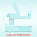 Plastic contactless door opening tool 11.5x2.5x3cm in blue and pink for avoiding direct contact with shared surfaces