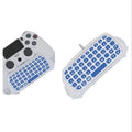 PS4 controller Bluetooth chat keypad attached to black controller showing keys and speaker