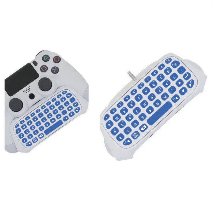 PS4 controller Bluetooth chat keypad attached to black controller showing keys and speaker