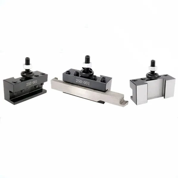 Machifit 250 series steel wedge quick change tool post and holders for mini woodworking lathes