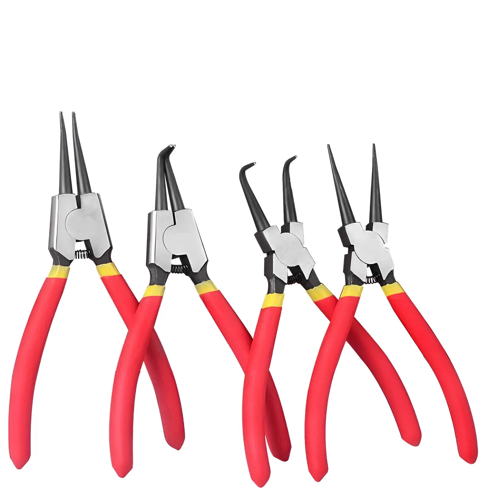 7-inch high carbon steel snap ring pliers with straight jaws for external retaining rings