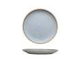 10 inch matte ceramic dinner plate with pure colour finish and sesame point glaze texture