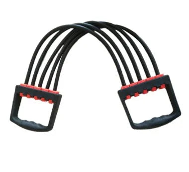 Chest dilator rubber rally arm muscle exerciser in black