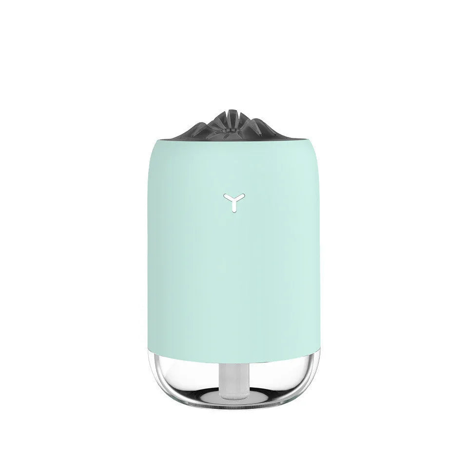 Mini USB humidifier 260ml ultrasonic portable air humidifier with night light in pearly white, peach pink, or turquoise green