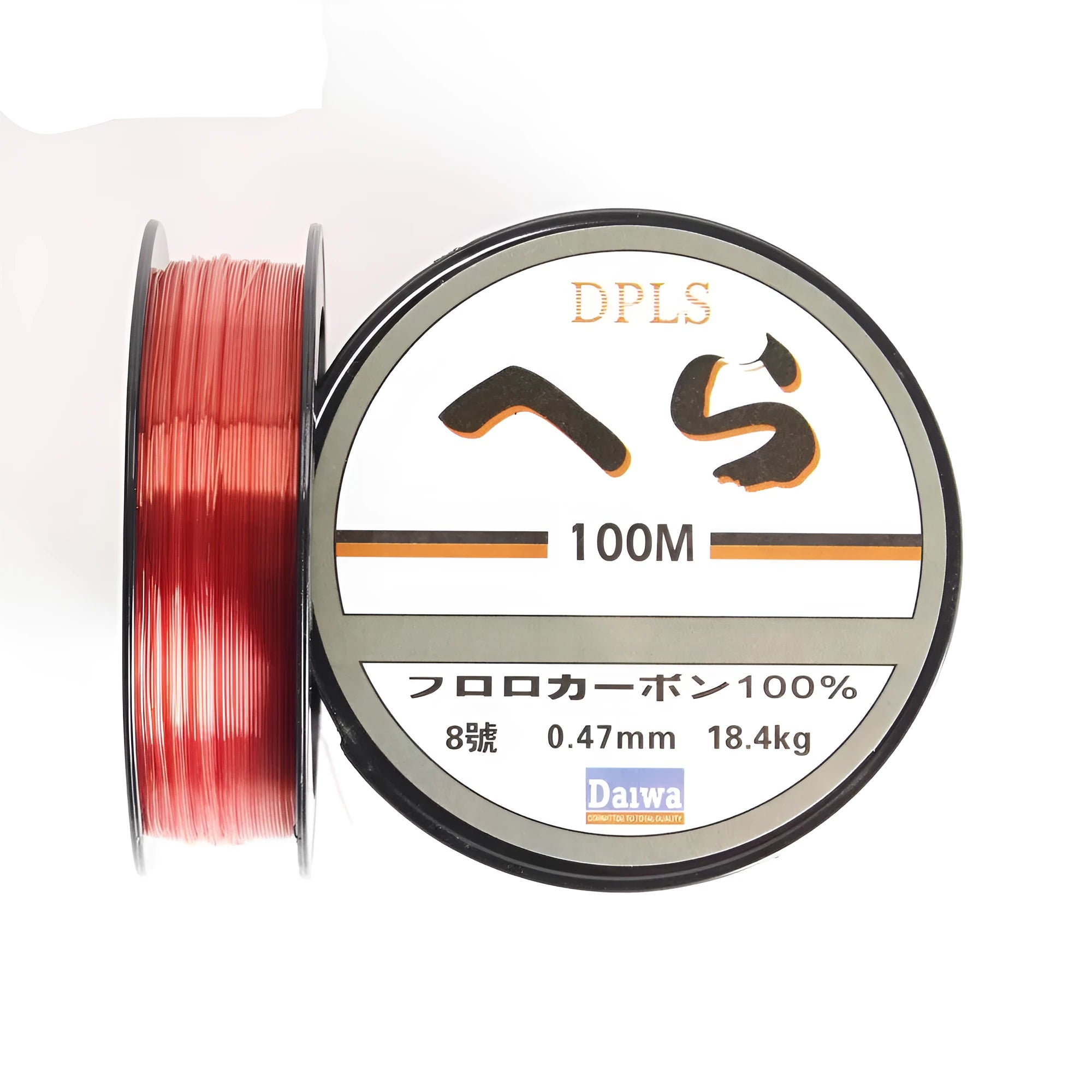 Transparent wine red nylon fishing line on spool, 100 metres, German woven for strength