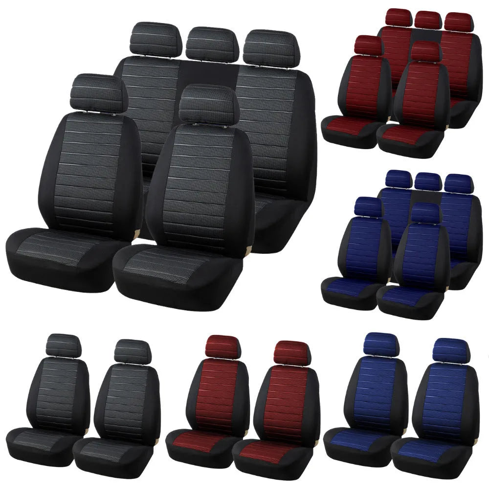 Four Seasons general motors seat cover cushion in jacquard fabric, gray two colour, for most vehicles