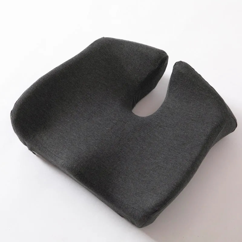 Memory foam office chair cushion showing 36x40x11cm dimensions with solid colour design