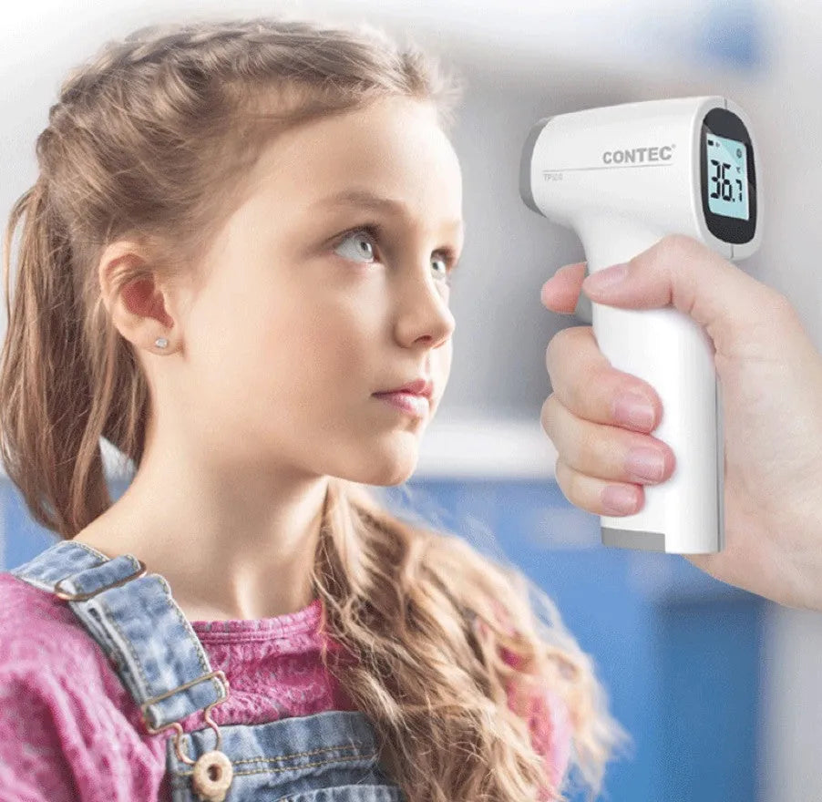 White TP500 non-contact medical infrared thermometer for forehead temperature measurement