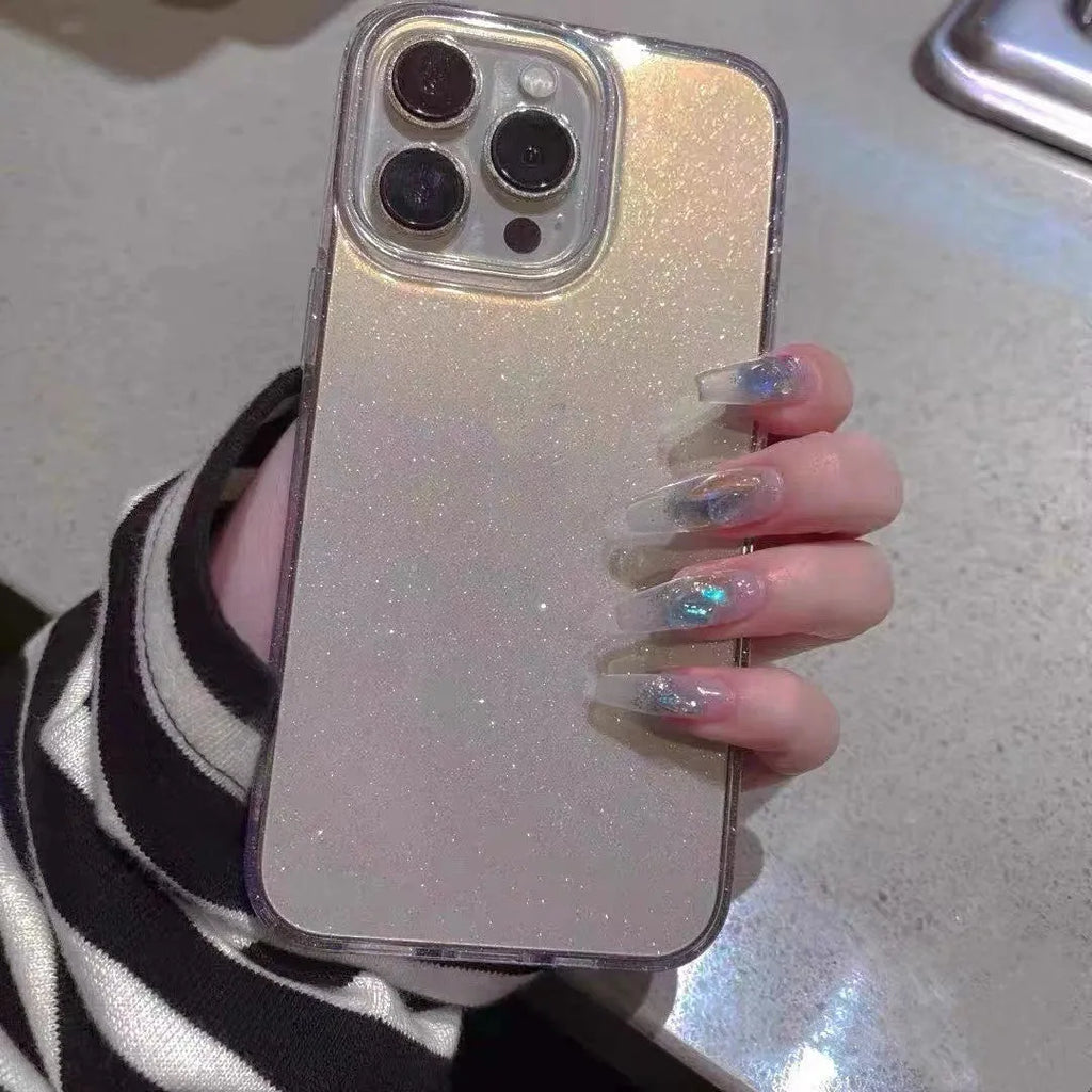 Thin acrylic mobile phone case back cover for iPhone in fine flash colour finish