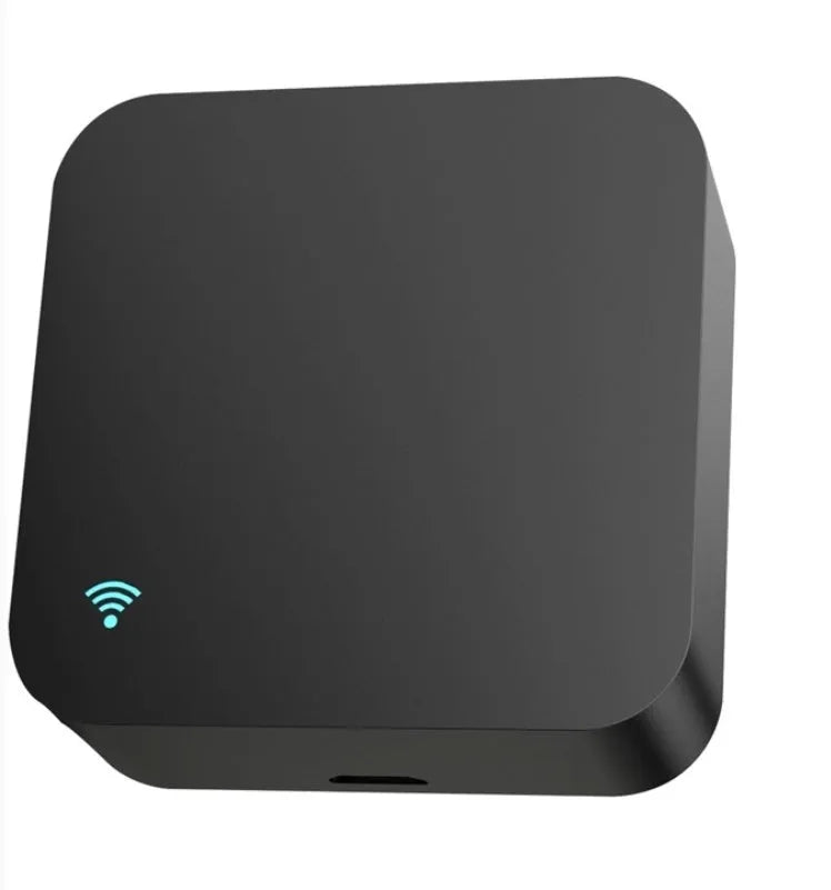 Black round and square infrared universal remote control for voice control of appliances