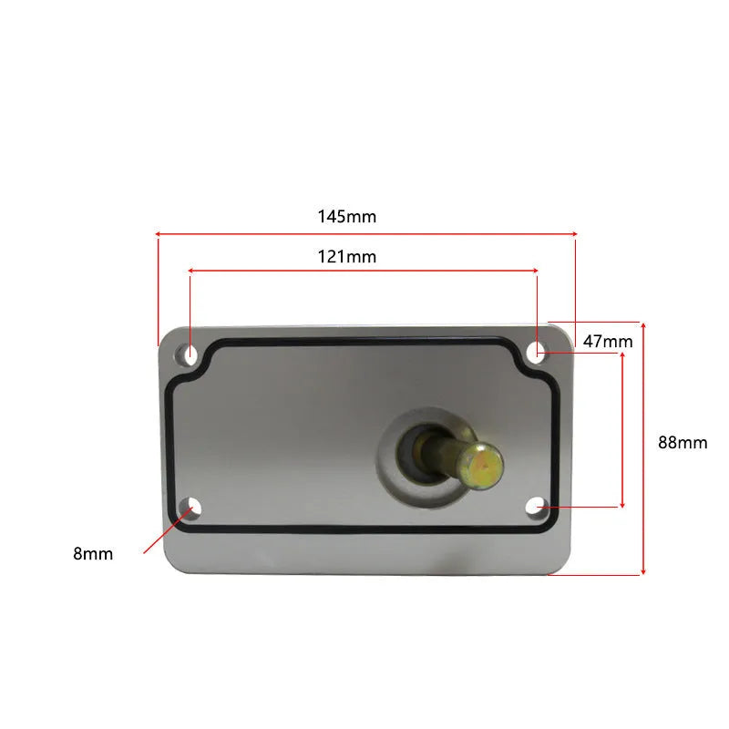 Silver aluminium alloy quick shift short rod for Horton vehicles