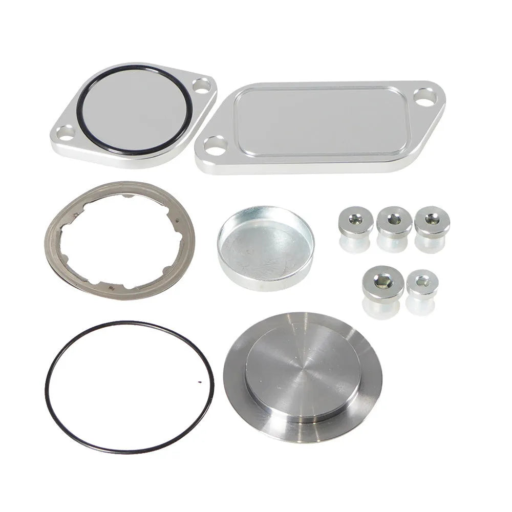 Silver aluminium alloy valve cover for automotive cooler exhaust gas recirculation system