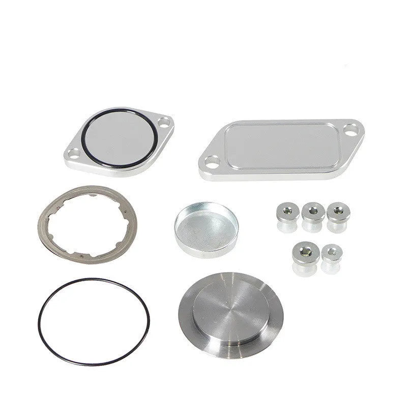 Silver aluminium alloy valve cover for automotive cooler exhaust gas recirculation system