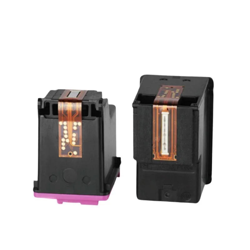 Refillable black and colour ink cartridge for HP Deskjet and Officejet printers.