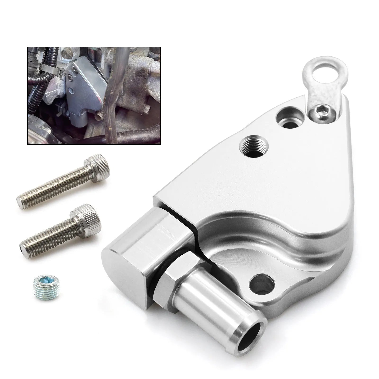 Aluminium intake manifold coolant adapter for K20 K24 Honda Acura engines