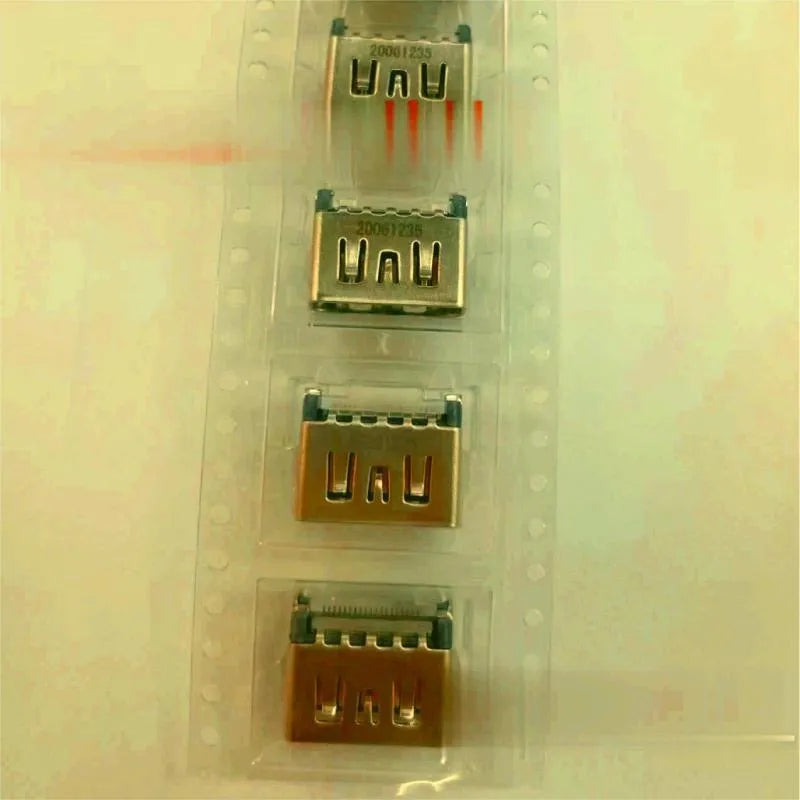 Silver HDMI host socket connector for game machine accessories