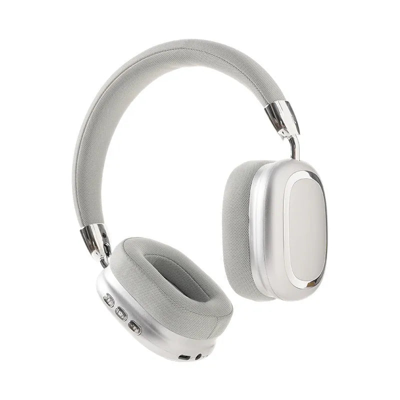 Bluetooth over-ear headset with 40mm subwoofer speaker, 200mAh battery, Type-C charging, available in four colours