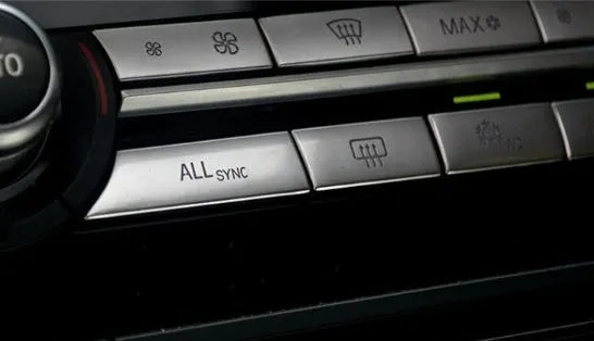Silver automotive air conditioner control buttons in sets for dashboard panel replacement