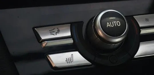 Silver automotive air conditioner control buttons in sets for dashboard panel replacement