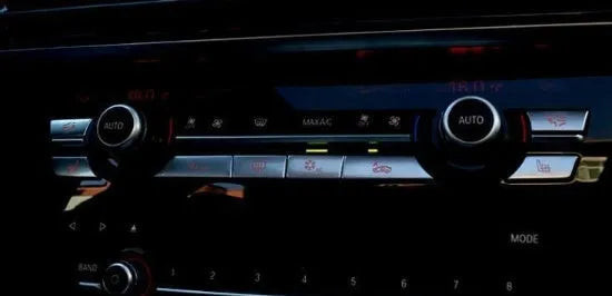 Silver automotive air conditioner control buttons in sets for dashboard panel replacement