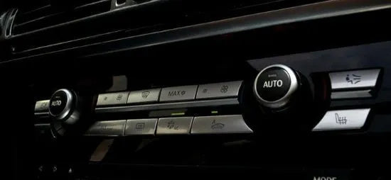 Silver automotive air conditioner control buttons in sets for dashboard panel replacement
