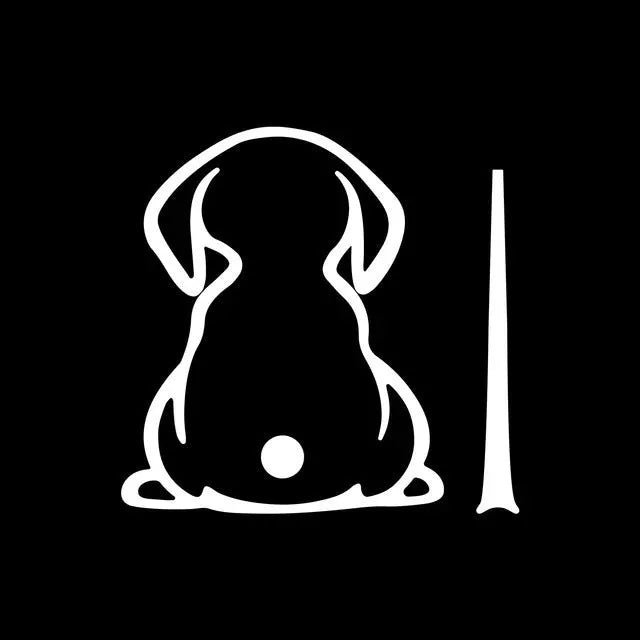 Car wiper shadow sticker with cartoon cat design for rear windscreen decoration
