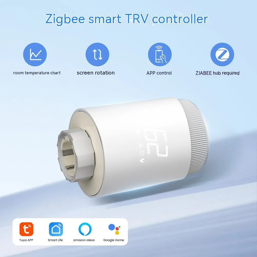 Intelligent thermostatic valve plastic radiator controller TRV10 model 10x6x6cm