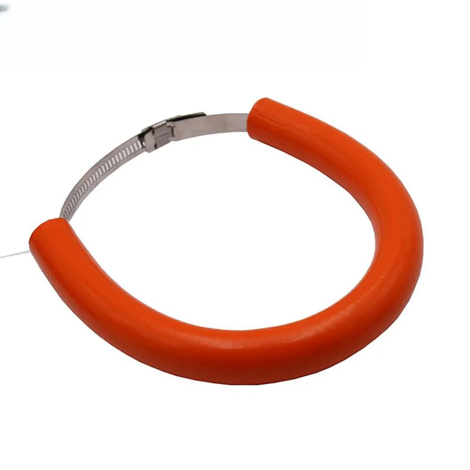 Universal motorcycle exhaust anti-drop wiring kit with gasket in black, blue, and orange colour options