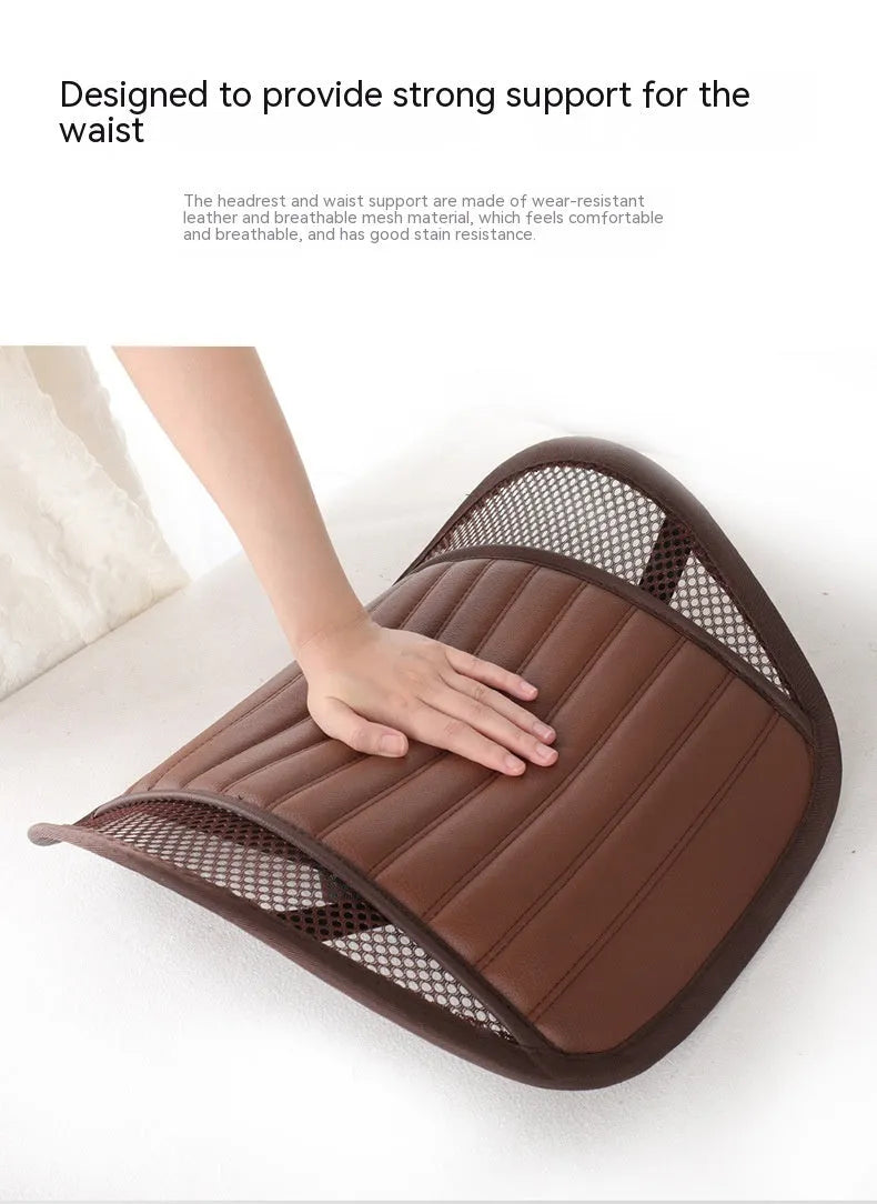 Memory foam lumbar support cushion for car seats in five colour options