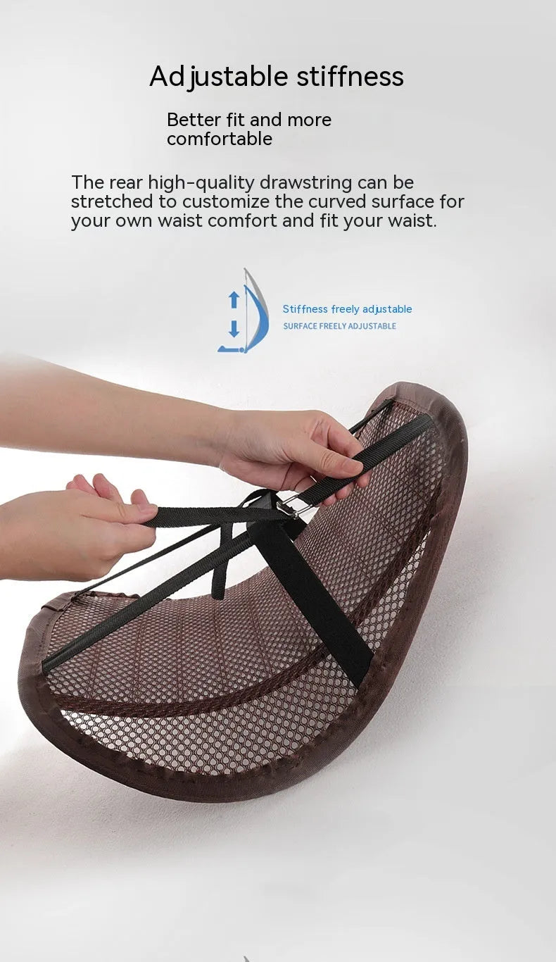 Memory foam lumbar support cushion for car seats in five colour options