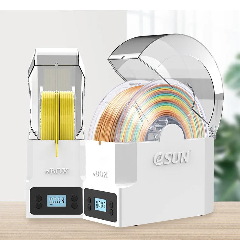 eBOX Lite 3D printing consumables drying storage box with wire heating element and sealed door