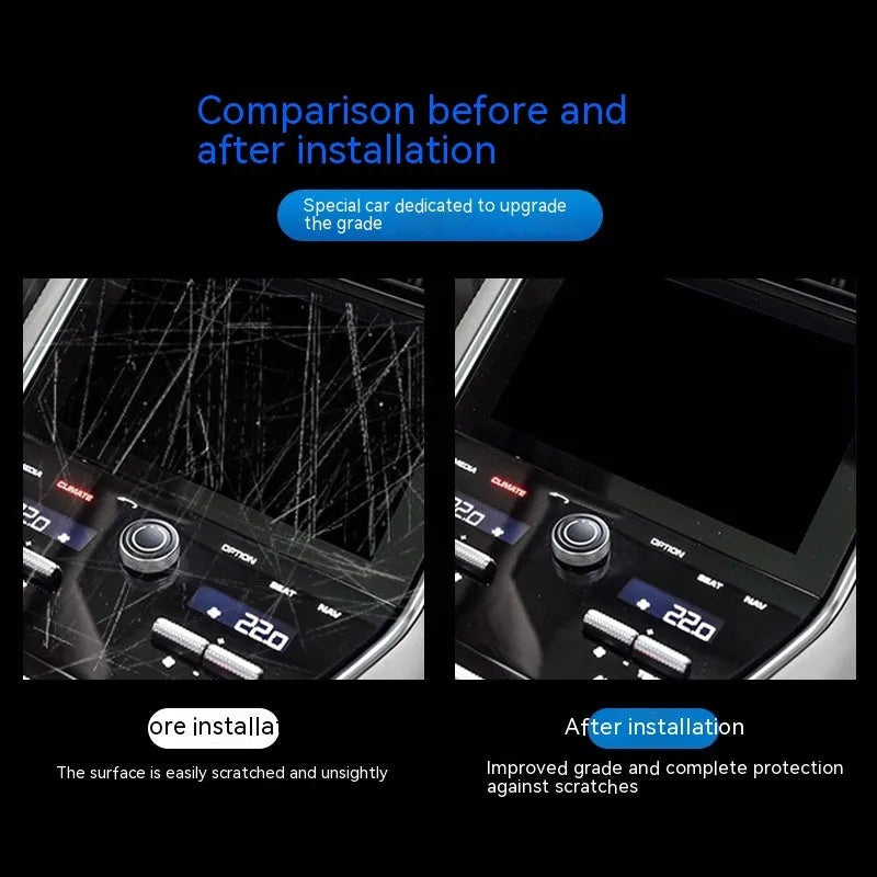 Transparent TPU interior protection film kit for BMW 3 Series dashboard and centre console.